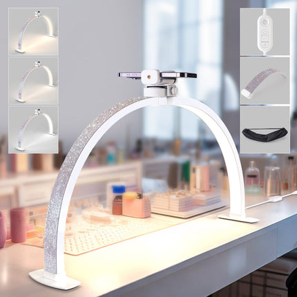 ArcGlow™ Half Moon Foldable Nail Lamp - Diamond - 3000–6000K Adjustable
