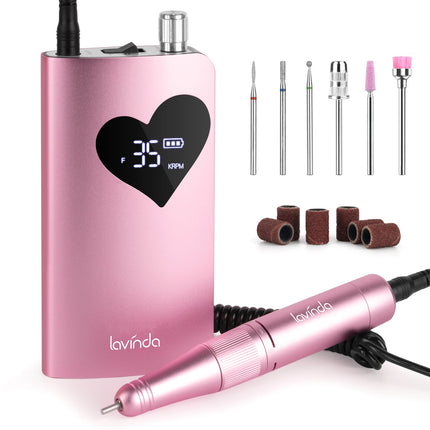 Wand™ Air Nail Drill - Pink - 35,000 RPM Rechargeable