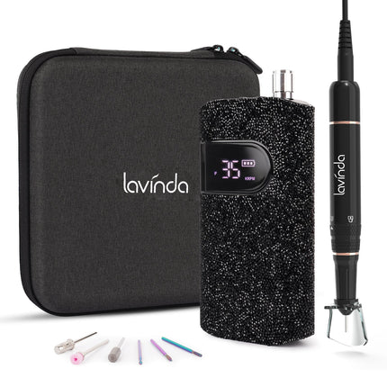 Wand™ Nail Drill - Black Diamond - 35,000 RPM Rechargeable