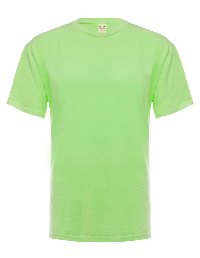 Prenda teñida verde neón