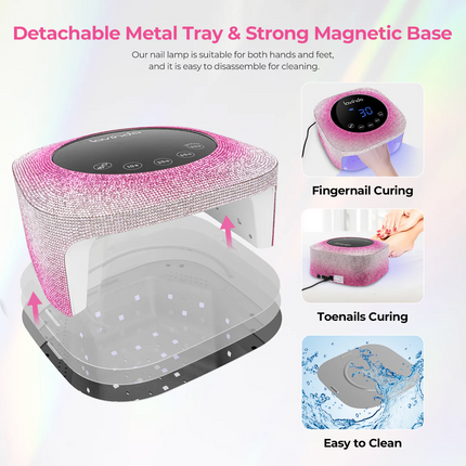 Crown™ Nail Lamp - Gradient Pink - 54W Plug-in UV/LED