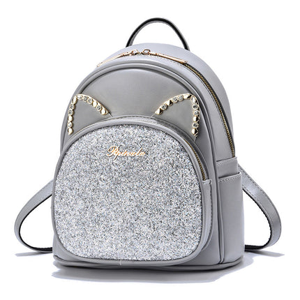 Large-Capacity Fashion All-Match Backpack New PU Leather Business Backpacks For Ladies And Girls Fashion Designer Teenage Girls Student School Bags