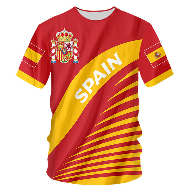 Camiseta deportiva de pareja con estampado digital de fútbol americano de manga corta