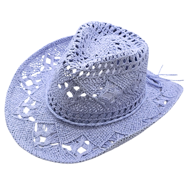 Cowgirl Straw Hat – Lightweight Western Style in 6 Colors