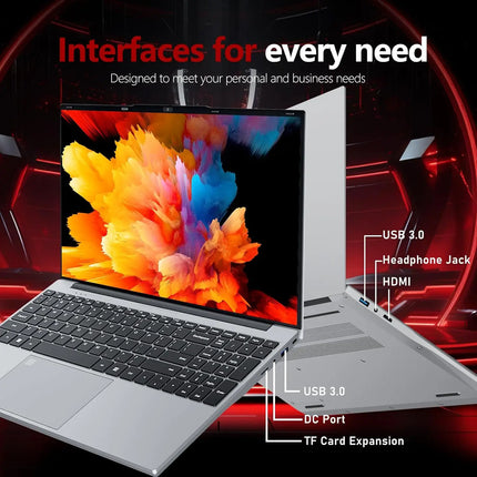 Windows 11 Gaming Computer Intel Core I9-10980HK Office Study Laptop 15.6 Inch 16GB RAM 1TB SSD Fingerprint Unlock Notebook