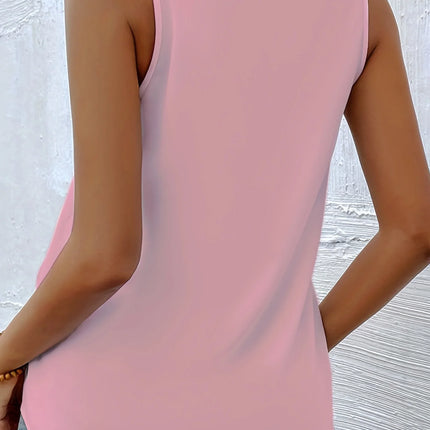 Women's Elegant Summer New Style V-Neck Appliqué Sleeveless Vest