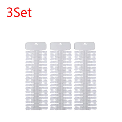 36/72/108pcs False Nail Art Tips Nail Polish Display Gel Stick Display Practice Natural Color Nail Frame Stand Tools
