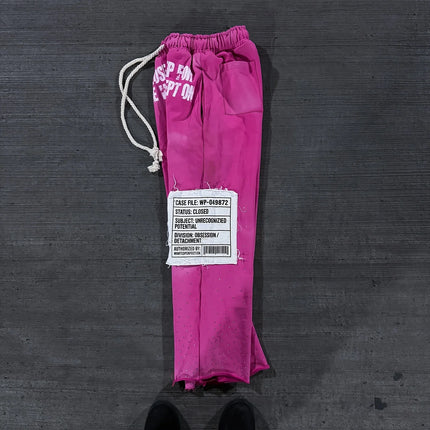 Unisex American Retro Street Style Track Pants, Loose Fit, Graffiti Print, Jogging Pants, Hip Hop Harajuku High Street Casual Pa