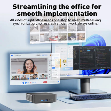 New Windows 11 Pro Portable Mini PC Gamer Core i9 8950HK i3 6100 Mini Computer 16GB RAM 1TB SSD 1000M Ethernet Gaming PC Desktop