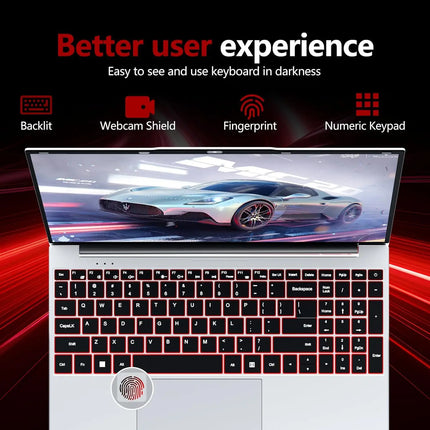 Windows 11 Gaming Computer Intel Core I9-10980HK Office Study Laptop 15.6 Inch 16GB RAM 1TB SSD Fingerprint Unlock Notebook