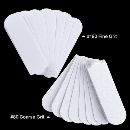 20PCS #80 180 Foot Rasp Profession Feet Care Hard Dead Skin Callus Remover Pedicure File Replacement For Stainless Steel Handle