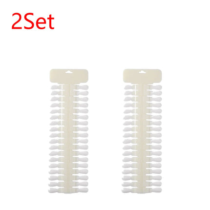 36/72/108pcs False Nail Art Tips Nail Polish Display Gel Stick Display Practice Natural Color Nail Frame Stand Tools