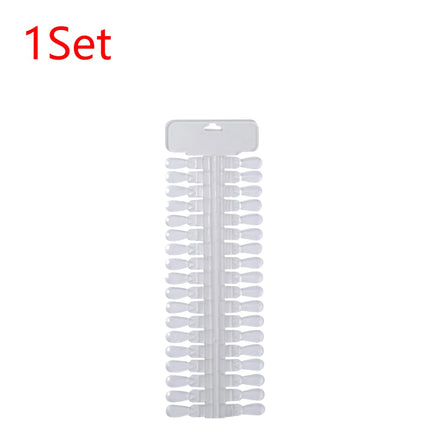 36/72/108pcs False Nail Art Tips Nail Polish Display Gel Stick Display Practice Natural Color Nail Frame Stand Tools