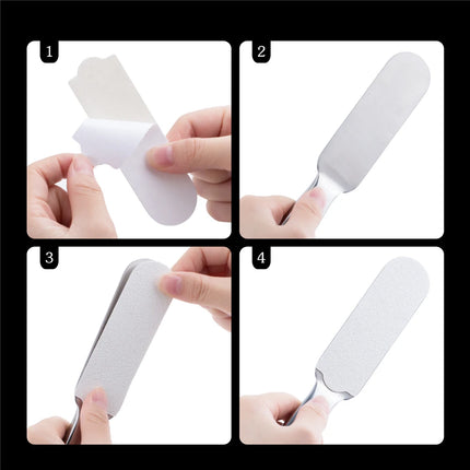 20PCS #80 180 Foot Rasp Profession Feet Care Hard Dead Skin Callus Remover Pedicure File Replacement For Stainless Steel Handle
