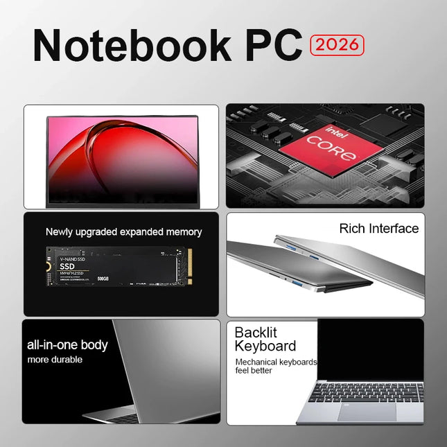 Windows 11 Gaming Computer Intel Core I9-10980HK Office Study Laptop 15.6 Inch 16GB RAM 1TB SSD - product image 2