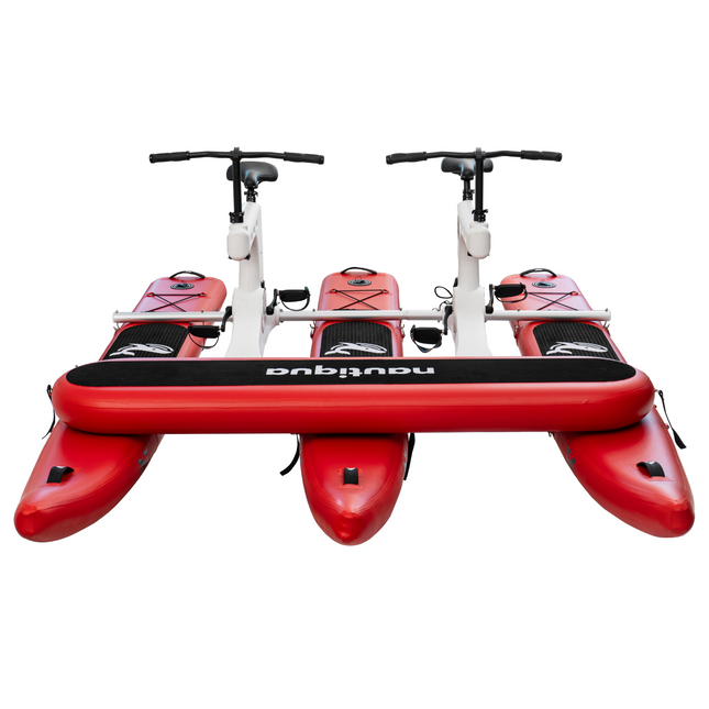 Nautiqua | BORACAY | Premium Catamaran Style Water Bike with Front Pad | 2 Person