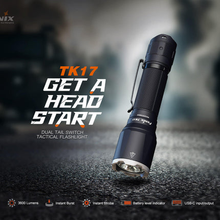 Fenix TK17 Dual Switch Tactical Flashlight