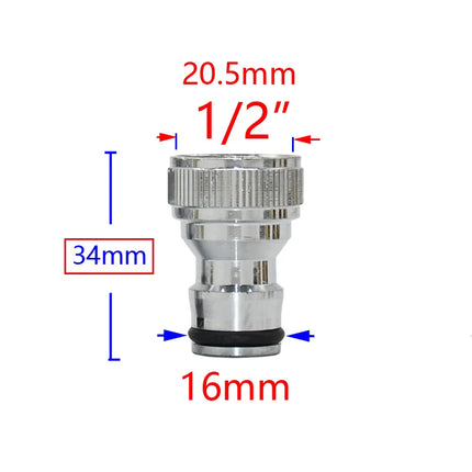 1/2 3/4 5/8 1" Thread Quick Connector Brass Garden Watering Adapter Drip Irrigation Copper Hose Quick Connector Fittings 1 Pcs