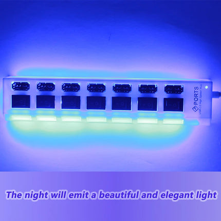 USB 2.0 Hub USB Hub 2.0 Multi USB Splitter Hub Use Power Adapter 4/7 Port Multiple Expander 2.0 USB Hub with - product image