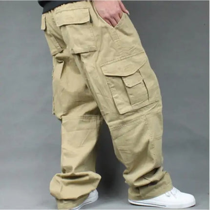 Wide Leg Hip Hop Pants Men Loose Outdoor Cotton Harem Trousers Cargo Pants Loose Baggy Trouser Streetwear  Joggers Pant