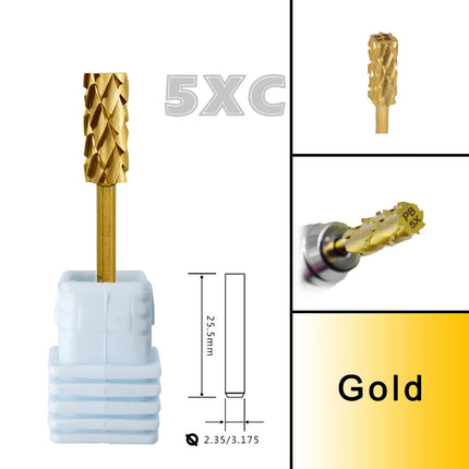 RolinStar 5.35 Small barrel Silver  steel Carbide nail drill bits milling cutter german accessories