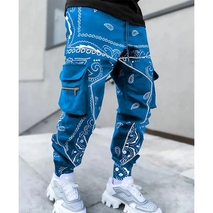 Hip Hop Printing Pants Men Trousers Fashion Streetwear Sweatpants for Men Joggers High Street Loose Cargo Pants Men