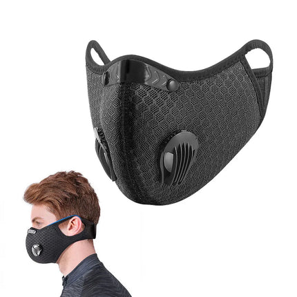 Cycling Face Mask Sport Washable Reusable with Filter Dust Mask Summer Facemask for Men Bandana Activated Carbon Filters