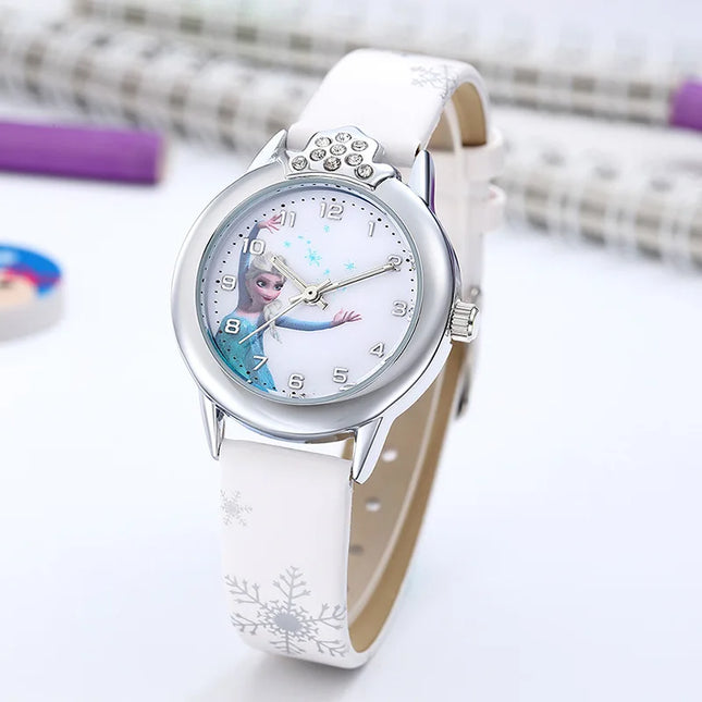 Elsa Princess Kids Leather Strap Watch - image 9