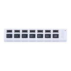 7 port white