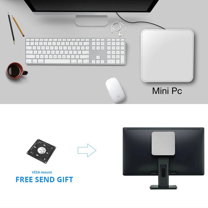 Mini PC HTPC Core i5 3317U 4200U Windows 10 Cooler Fan 8G RAM DDR3L Gaming Mini Computer HDMI Wifi Office Home Desktop minipc