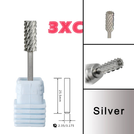 RolinStar 5.35 Small barrel Silver  steel Carbide nail drill bits milling cutter german accessories