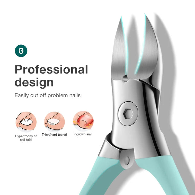 MR.GREEN Cortaúñas encarnadas Alicates para uñas de los pies de acero inoxidable Herramientas de pedicura Corrección de uñas gruesas Penetra profundamente en los surcos de las uñas