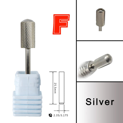 6.6 Original Large Barrel Round Smooth top  steel Carbide nail drill bits Efrat Urieli linux OEM Customized packaging
