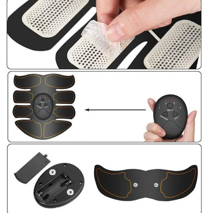 Electric Muscle Stimulator Wireless Buttocks Hip Trainer Abdominal ABS Stimulator Fitness Body Slimming Massager