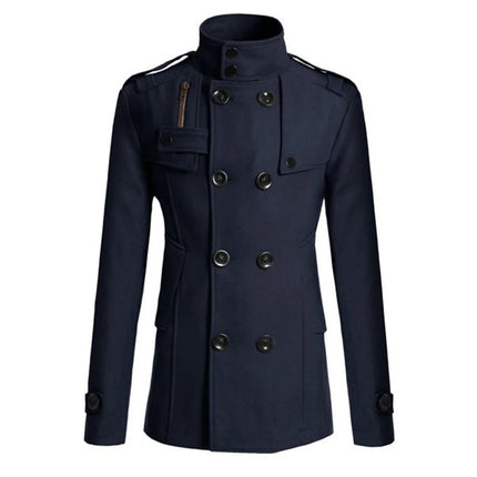 2026 New Men's Wool Overcoat Long Suit Men Woolen Windbreaker Man Woollen Coat Outer for Men Casual Wear Brand Mens Clothing
