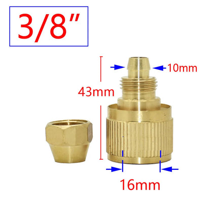 1/2 3/4 5/8 1" Thread Quick Connector Brass Garden Watering Adapter Drip Irrigation Copper Hose Quick Connector Fittings 1 Pcs