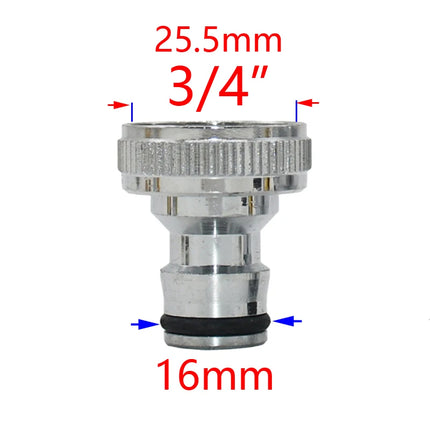 1/2 3/4 5/8 1" Thread Quick Connector Brass Garden Watering Adapter Drip Irrigation Copper Hose Quick Connector Fittings 1 Pcs