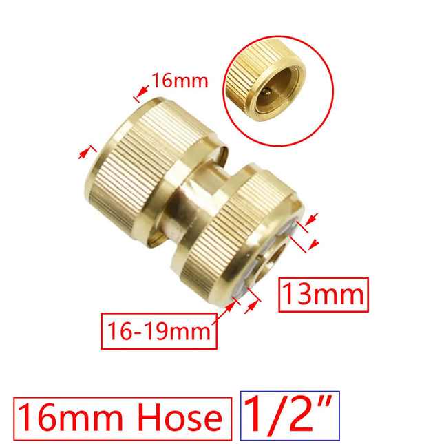1/2 3/4 5/8 1" Thread Quick Connector Brass Garden Watering Adapter Drip Irrigation Copper Hose Quick - product image 2
