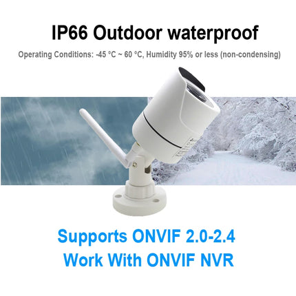 JIENUO Wireless IP Camera 5MP HD Audio Cctv Security Outdoor Waterproof 1080P Night Vision Surveillance Onvif Wifi Home Cam RTSP