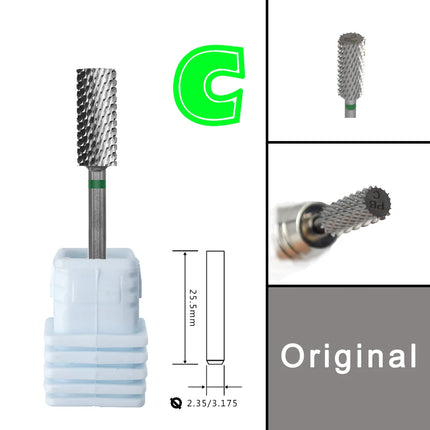 RolinStar 5.35 Small barrel Silver  steel Carbide nail drill bits milling cutter german accessories