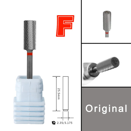 RolinStar 5.35 Small barrel Silver  steel Carbide nail drill bits milling cutter german accessories