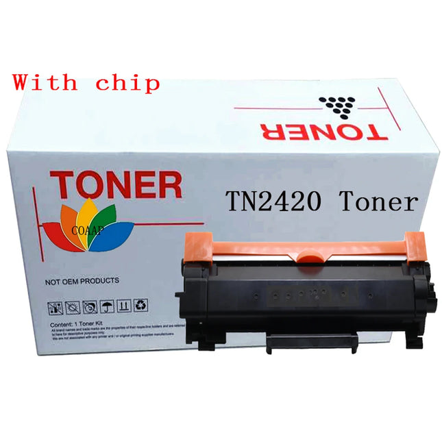 TN2420 toner cartridge with chip and retail box