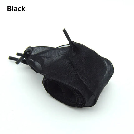 4 cm Width Organza Shoelaces DE Training Shoes Beautiful Chiffon Transparent Lace Widened Leisure Sports Shoes Laces DIY Decorat