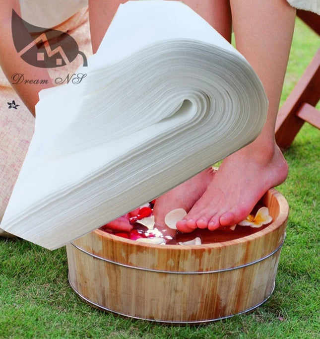 Toalla no tejida de 190 piezas para viajes al aire libre 28 x 58 cm, toalla de viaje no tejida para SPA y salón, toalla desechable para pedicura de belleza