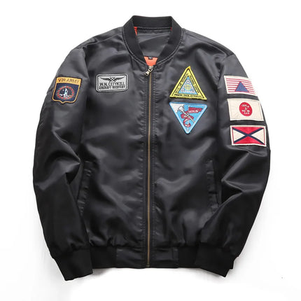 DIMUSI Bomber Jacket Mens Ma-1 Flight Jacket Pilot Air Force Male Ma1 Army Green Military motorcycle Jacket and Coats 6XL,TA039