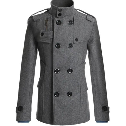 2026 New Men's Wool Overcoat Long Suit Men Woolen Windbreaker Man Woollen Coat Outer for Men Casual Wear Brand Mens Clothing