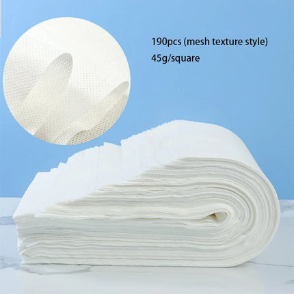 190 Pcs Non-Woven Towel for Outdoor Travel 28 x 58cm Travel Towel Non-Woven SPA Salon Towel, Beauty Foot Bath Disposable Towel