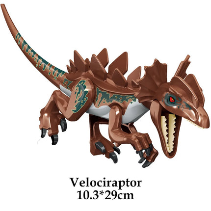Jurassic Dinosaur World Brutal Raptor T-Rex Triceratops Indominus Rex Model Building Blocks Dino Velociraptor Figure Bricks Toys