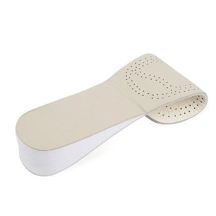 Unisex EVA Invisible Height Increase Insoles Double Cowhide Leather Soles for Men Women Shoes Lift Taller Increasing Insole Pads