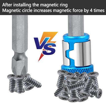 Universal 1 PCS Magnetic Ring Alloy Magnetic Ring Screwdriver Bits Anti-corrosion Strong Magnetizer Drill Bit - product image